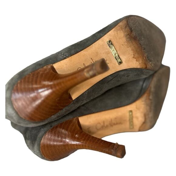 Cole Haan - Air Nike Sole Short Booties Grey Suede Boots size 9.5 - Picture 12 of 12